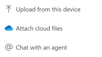 + sign drop down menu. 
