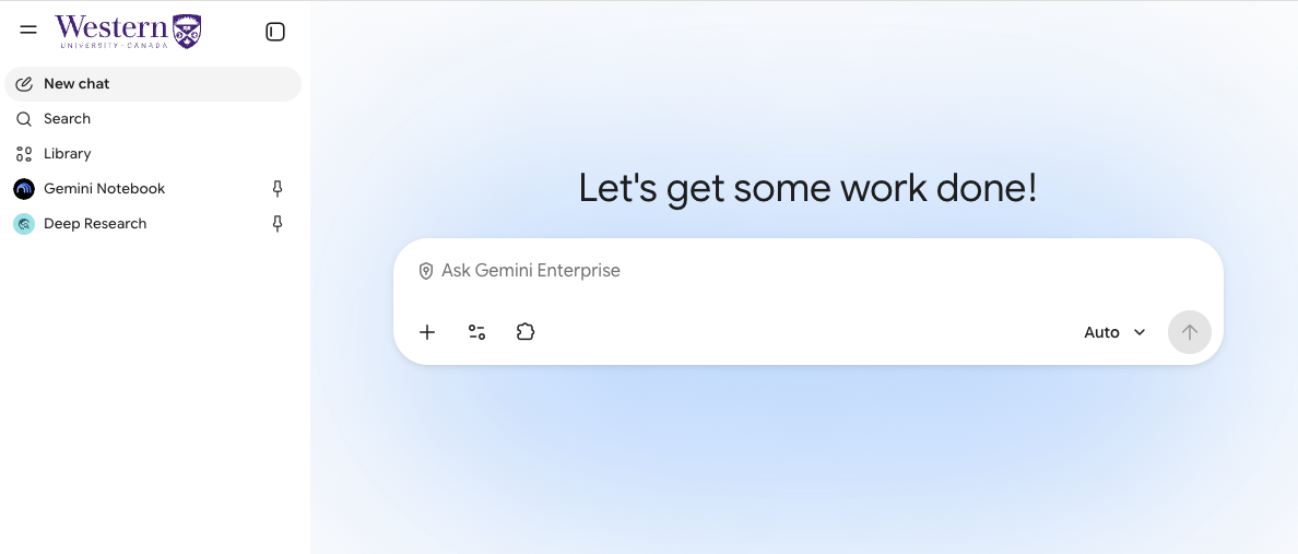 Gemini Enterprise Homepage